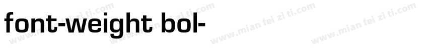 font-weight bol字体转换